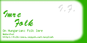 imre folk business card